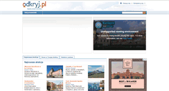 Desktop Screenshot of odkryj.pl