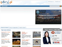Tablet Screenshot of odkryj.pl